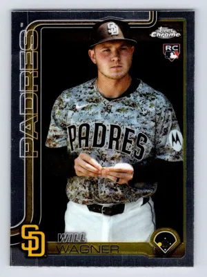 Will Wagner Rookie 2025 Topps Chrome Update San Diego Padres