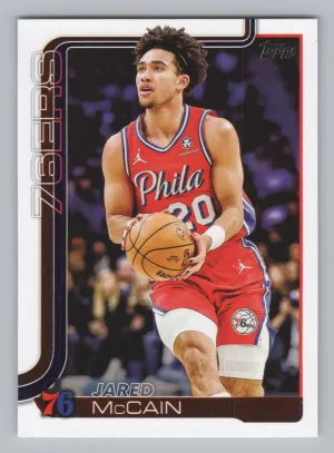 Jared McCain 2025-26 Topps Philadelphia 76ers