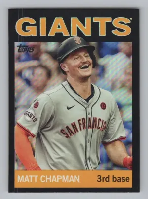 Matt Chapman 2025 Topps Archives Black Foilboard Giants