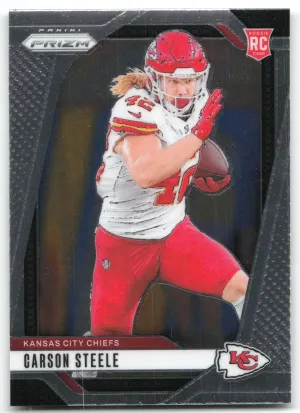 Carson Steele Rookie 2024 Panini Prizm Kansas City Chiefs