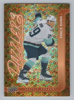 Vince Dunn 2024-25 Upper Deck Dazzlers Orange Seattle Kraken