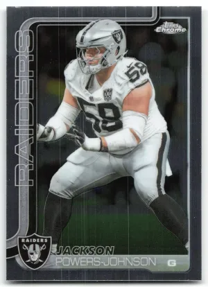 Jackson Powers-Johnson 2025 Topps Chrome Las Vegas Raiders