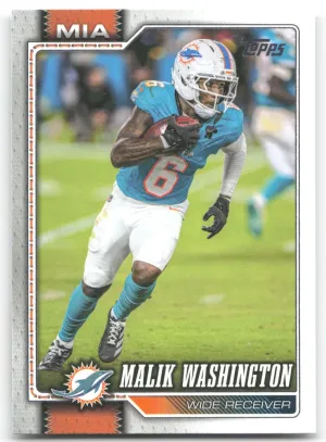 Malik Washington 2026 Topps Flagship Miami Dolphins