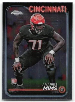 Amarius Mims RC 2024 Topps Chrome Bengals