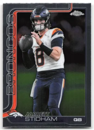 Jarrett Stidham 2025 Topps Chrome Denver Broncos