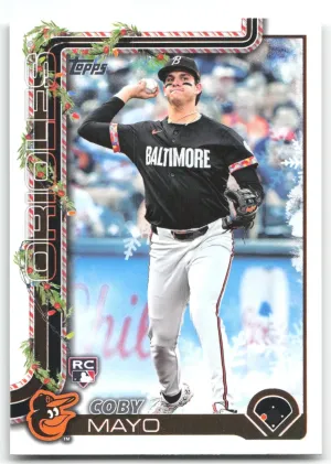Coby Mayo Rookie 2025 Topps Holiday Baltimore Orioles