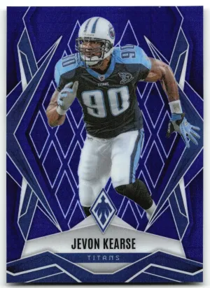 Jevon Kearse 2025 Panini Phoenix Blue Hyper Prizm #/199 Tennessee Titans