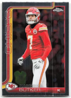 Harrison Butker 2025 Topps Chrome Kansas City Chiefs