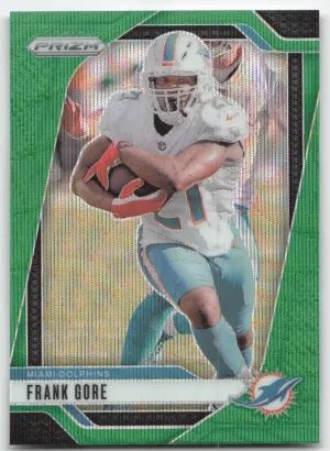 Frank Gore 2024 Panini Prizm Green Wave Miami Dolphins