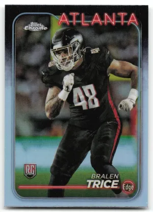 Bralen Trice RC 2024 Topps Chrome Refractor Falcons