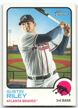 Austin Riley 2022 Topps Heritage Atlanta Braves