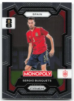 Sergio Busquets 2026 Panini Prizm Monopoly FIFA World Cup Spain