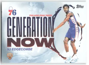 VJ Edgecombe RC 2025-26 Topps Generation Now 76ers