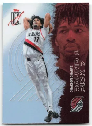 Shaedon Sharpe 2025-26 Topps Signature Class Chrome Refractors Trail Blazers