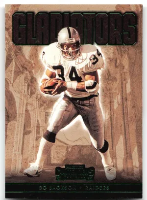 Bo Jackson 2022 Panini Contenders Gladiators Emerald Los Angeles Raiders