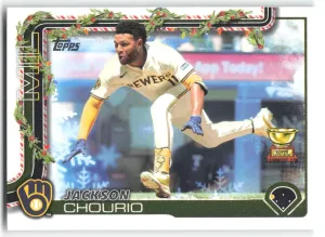 Jackson Chourio 2025 Topps Holiday Milwaukee Brewers