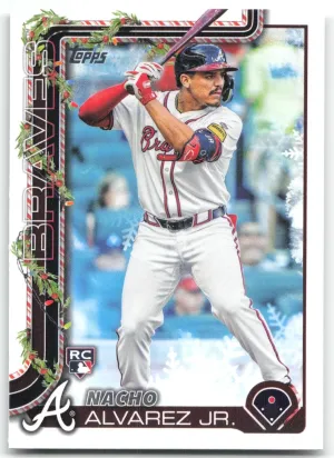 Nacho Alvarez Jr. Rookie 2025 Topps Holiday Atlanta Braves