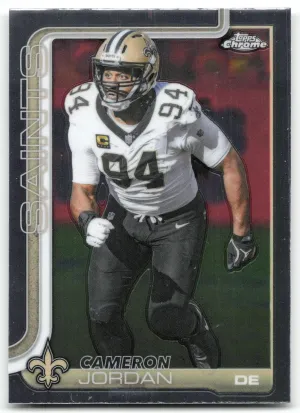 Cameron Jordan 2025 Topps Chrome New Orleans Saints