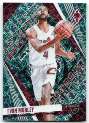 Evan Mobley 2023-24 Panini Phoenix Phoenix Teal Lazer Cleveland Cavaliers
