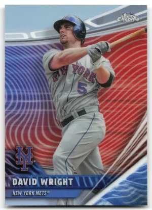 David Wright 2026 Topps Chrome Chrome Rivals Away Mets