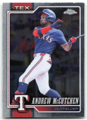 Andrew McCutchen 2026 Topps Chrome Texas Rangers