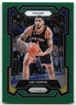 Obi Toppin 2023-24 Panini Prizm Prizms Green New York Knicks