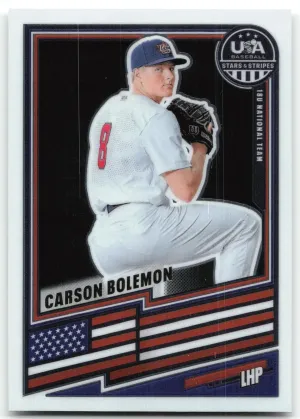 Carson Bolemon 2026 Panini Stars & Stripes Prizm USA Baseball