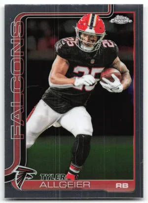 Tyler Allgeier 2025 Topps Chrome Atlanta Falcons