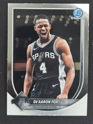 De'Aaron Fox 2025-26 Bowman Chrome San Antonio Spurs
