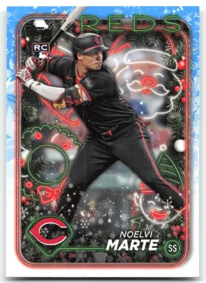 Noelvi Marte RC 2024 Topps Holiday Cincinnati Reds