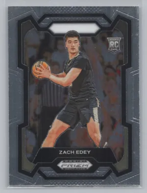 Zach Edey Rookie 2024 Panini Prizm Draft Picks Purdue Boilermakers