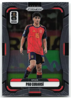 Pau Cubarsi 2026 Panini Prizm FIFA World Cup Spain