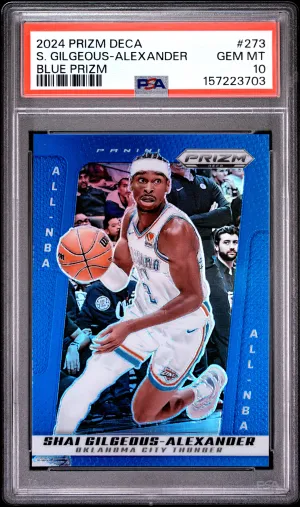 2024 Panini Prizm Deca S. Gilgeous-Alexander Blue Prizm
