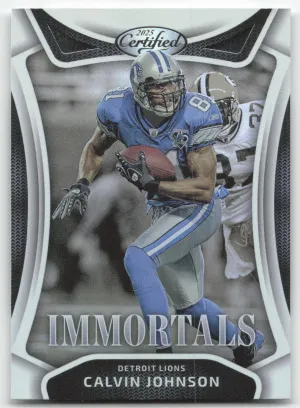 Calvin Johnson 2025 Panini Certified Immortals Detroit Lions