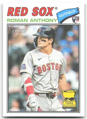 Roman Anthony Rookie 2026 Topps Heritage Boston Red Sox