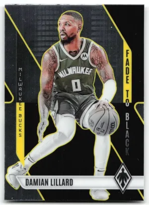 Damian Lillard 2023-24 Panini Phoenix Fade To Black Milwaukee Bucks