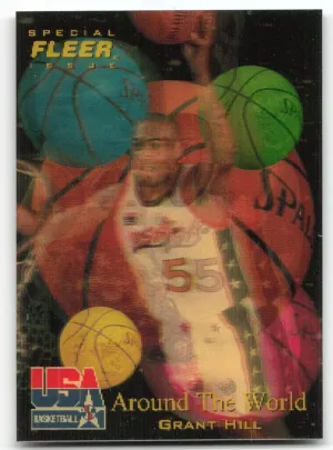 Grant Hill 1996 Fleer USA Around The World Team USA