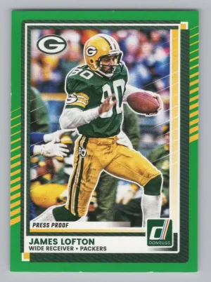 James Lofton 2025 Donruss Press Proofs Green Green Bay Packers