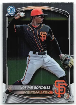 Josuar Gonzalez 2025 Bowman Draft Chrome San Francisco Giants