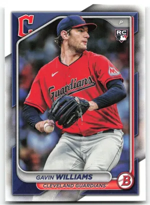 Gavin Williams Rookie 2024 Bowman Cleveland Guardians