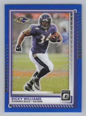 Ricky Williams 2025 Donruss Optic Blue #/249 Baltimore Ravens