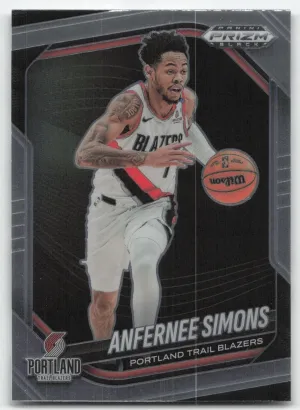 Anfernee Simons 2024-25 Panini Prizm Black Portland Trail Blazers