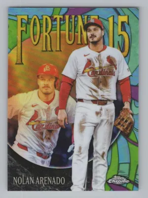 Nolan Arenado 2025 Topps Chrome Update Fortune 15 St. Louis Cardinals