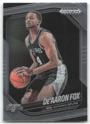 De'Aaron Fox 2024-25 Panini Prizm Black San Antonio Spurs