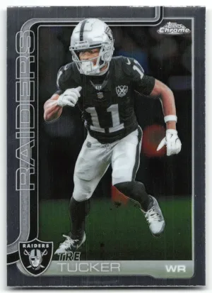 Tre Tucker 2025 Topps Chrome Las Vegas Raiders