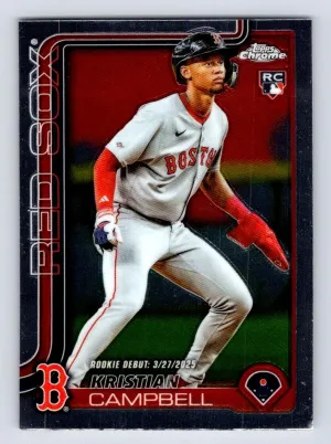 Kristian Campbell RC 2025 Topps Chrome Update Boston Red Sox