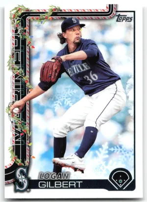 Logan Gilbert 2025 Topps Holiday Mariners