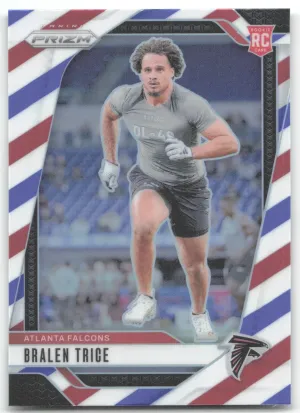Bralen Trice Rookie 2024 Panini Prizm Red White and Blue Atlanta Falcons