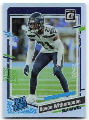 Devon Witherspoon RC 2023 Donruss Optic Holo Seattle Seahawks