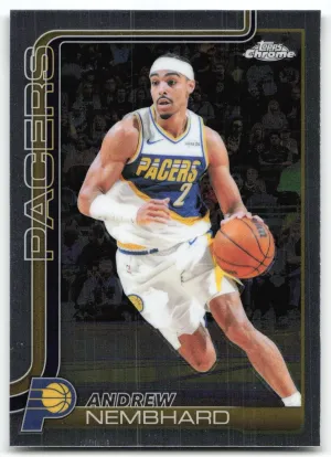 Andrew Nembhard 2025-26 Topps Chrome Update Indiana Pacers